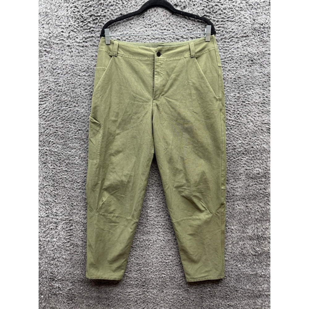 Lululemon Twill Tapered Drawstring Utility Trousers Olive Green Mens Size 31